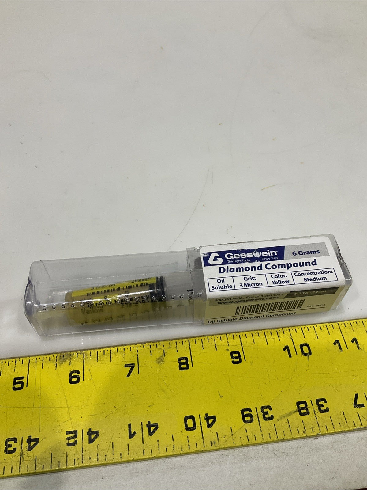 GESSWEIN 216-2100 YELLOW 6 GRAMS OIL SOLUTION DIAMOND COMPOUND STANDARD QTY2 Y2M