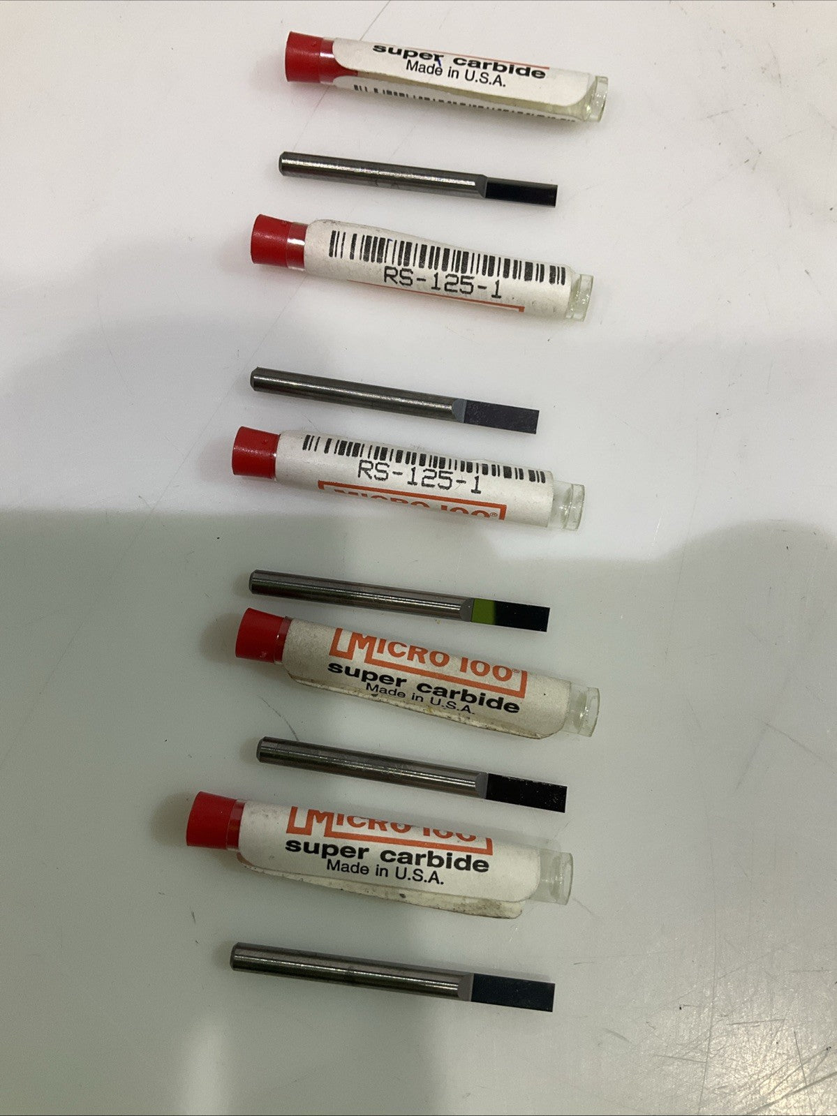 MICRO 100 RS-125-1  ENGRAVING  BLANK  CARBIDE LOT OF 5 Y2M