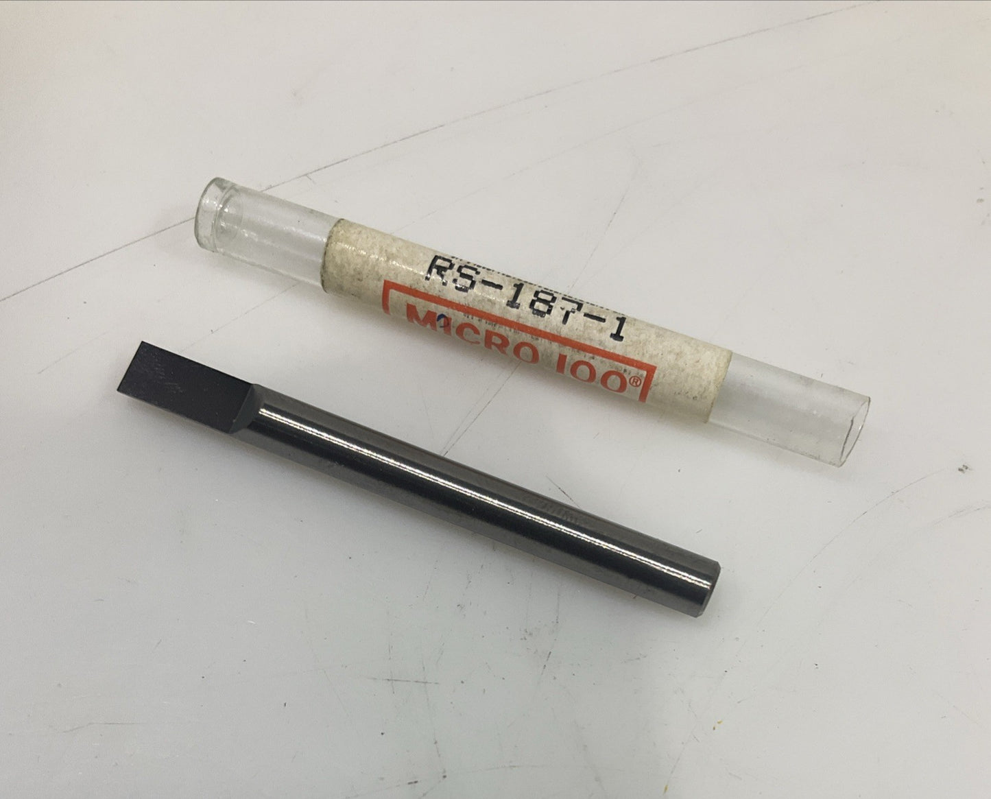MICRO 100  RS-187-1  ENGRAVING BLANKS - SLIPT  END  SINGLE ENDED  LOT OF  9  Y2M