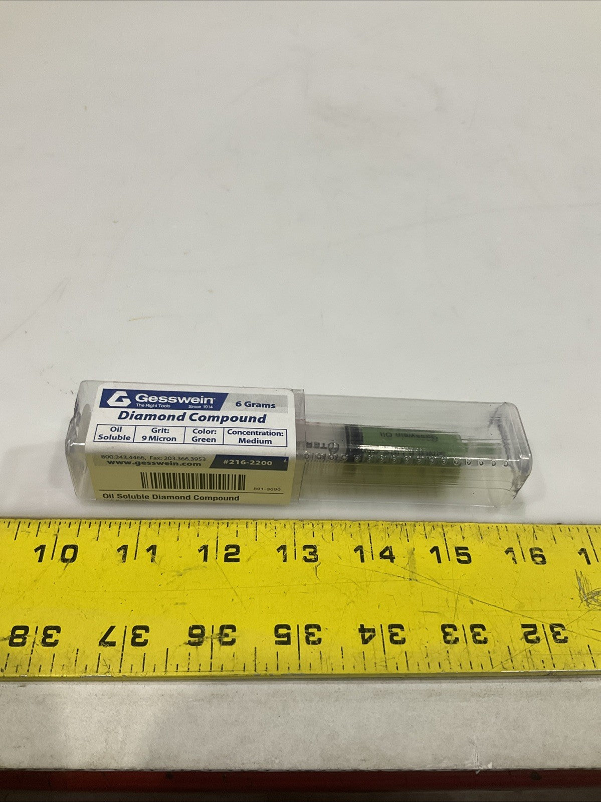 GESSWEIN 216-2200 GREEN 6 GRAMS DIAMOND COMPOUND STANDARD OIL SOLUBLE  QTY2  Y2M