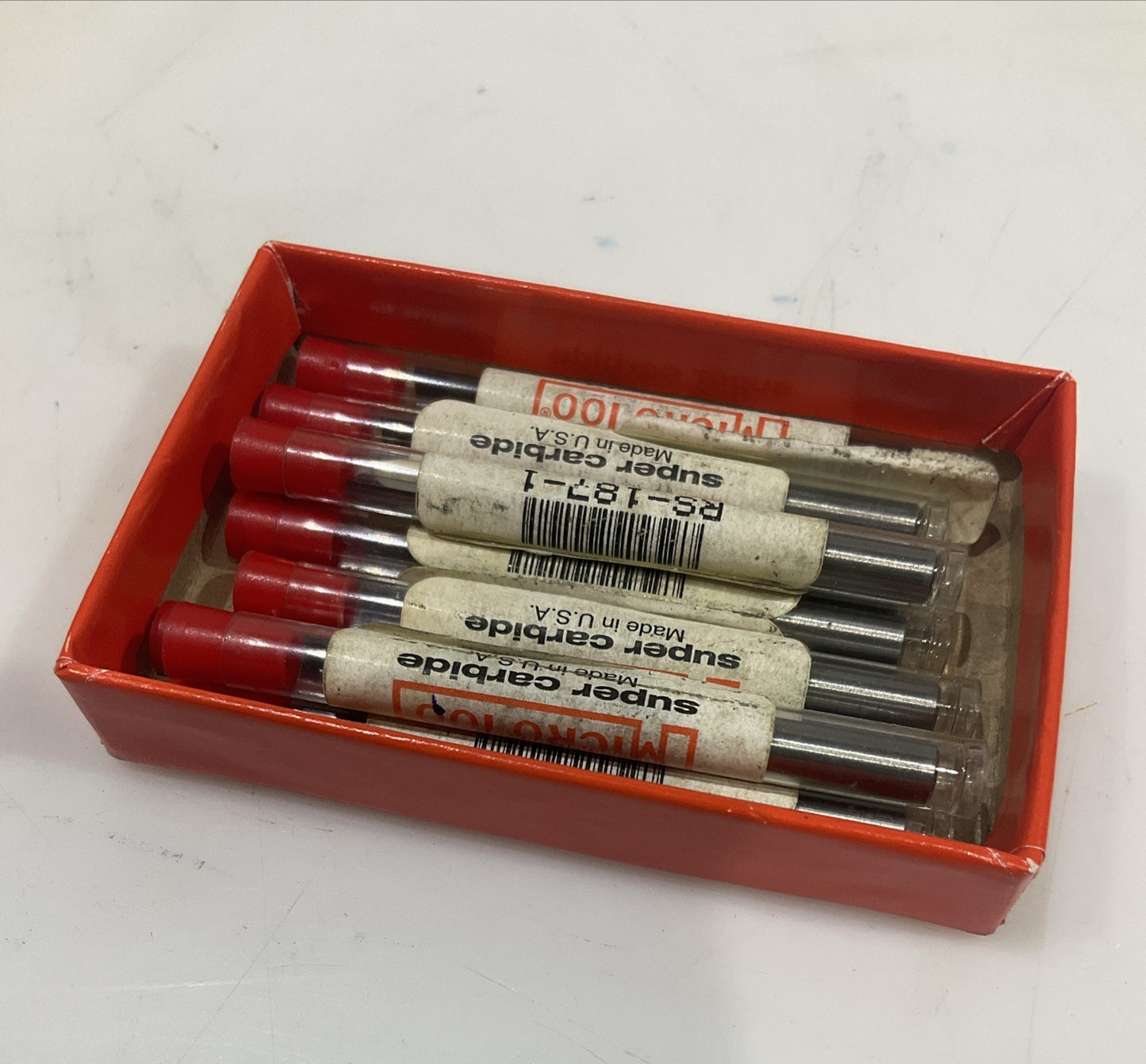 MICRO 100  RS-187-1  ENGRAVING BLANKS - SLIPT  END  SINGLE ENDED  LOT OF  9  Y2M