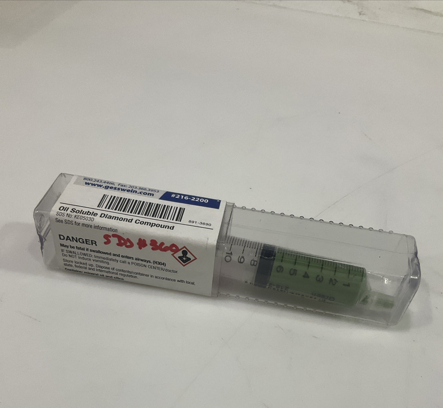 GESSWEIN 216-2200 GREEN 6 GRAMS DIAMOND COMPOUND STANDARD OIL SOLUBLE  QTY2  Y2M