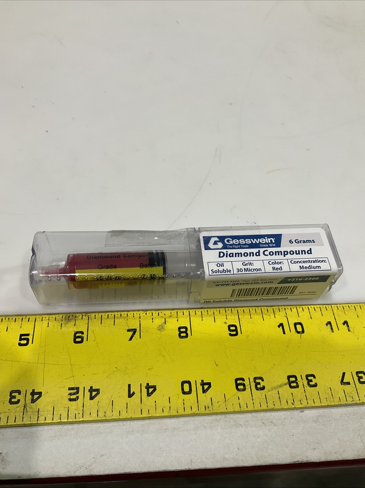 GESSWEIN  216-2300 RED 6GRAMS DIAMOND COMPOUND  STANDARD OIL SOLUBLE  Y2M