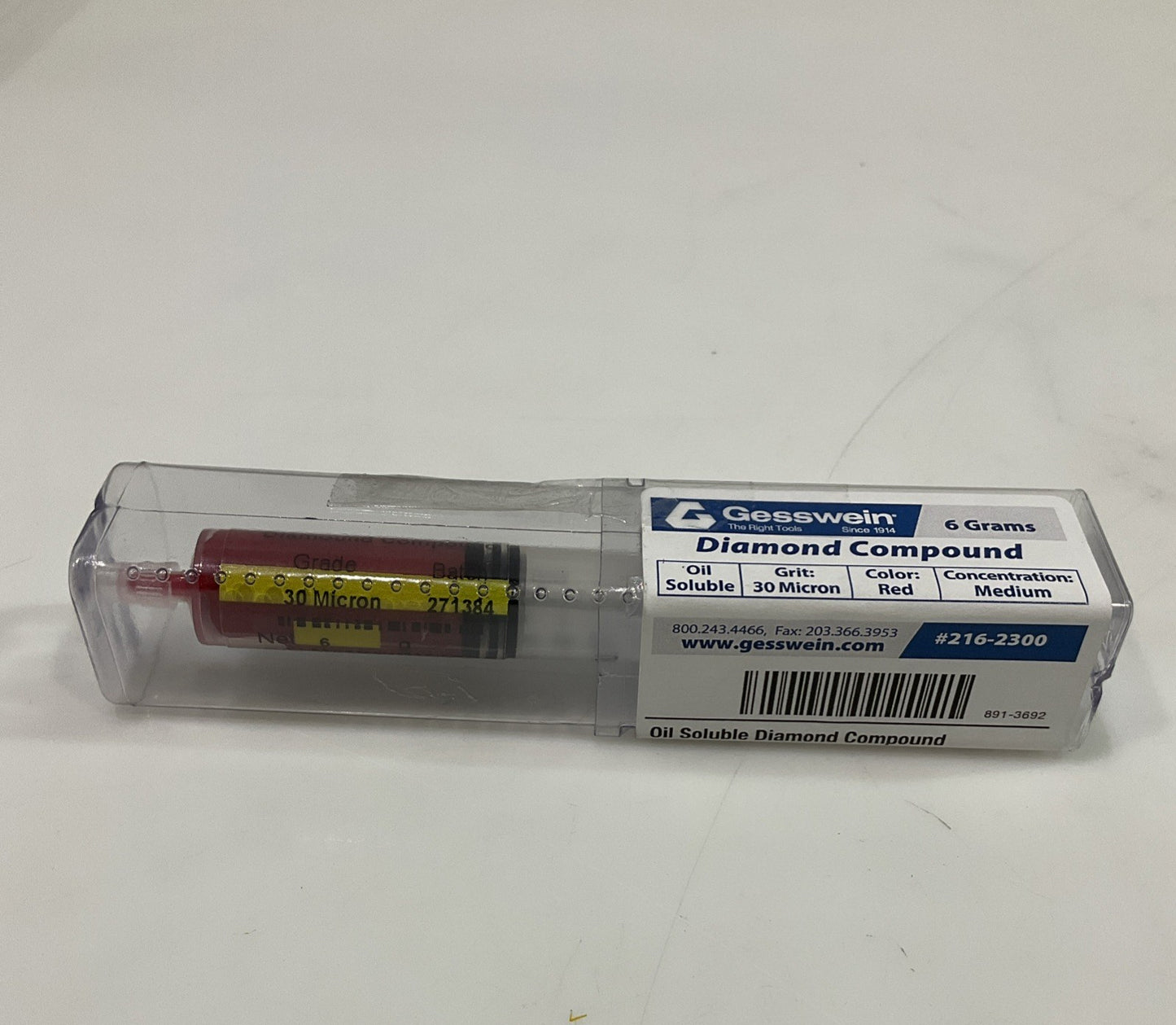 GESSWEIN  216-2300 RED 6GRAMS DIAMOND COMPOUND  STANDARD OIL SOLUBLE  Y2M