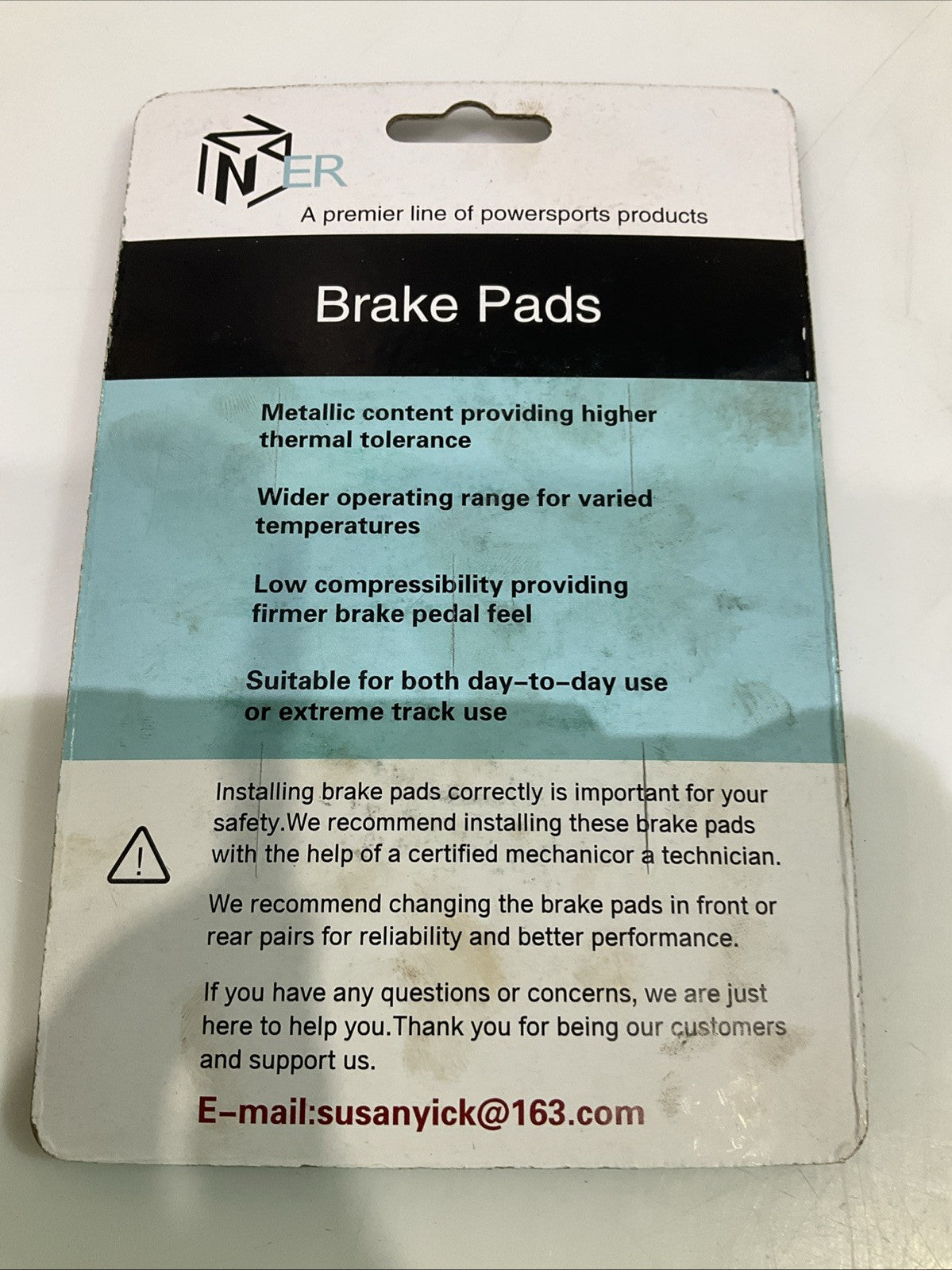 INNER  FA354  BRAKE  PADS  Y2M