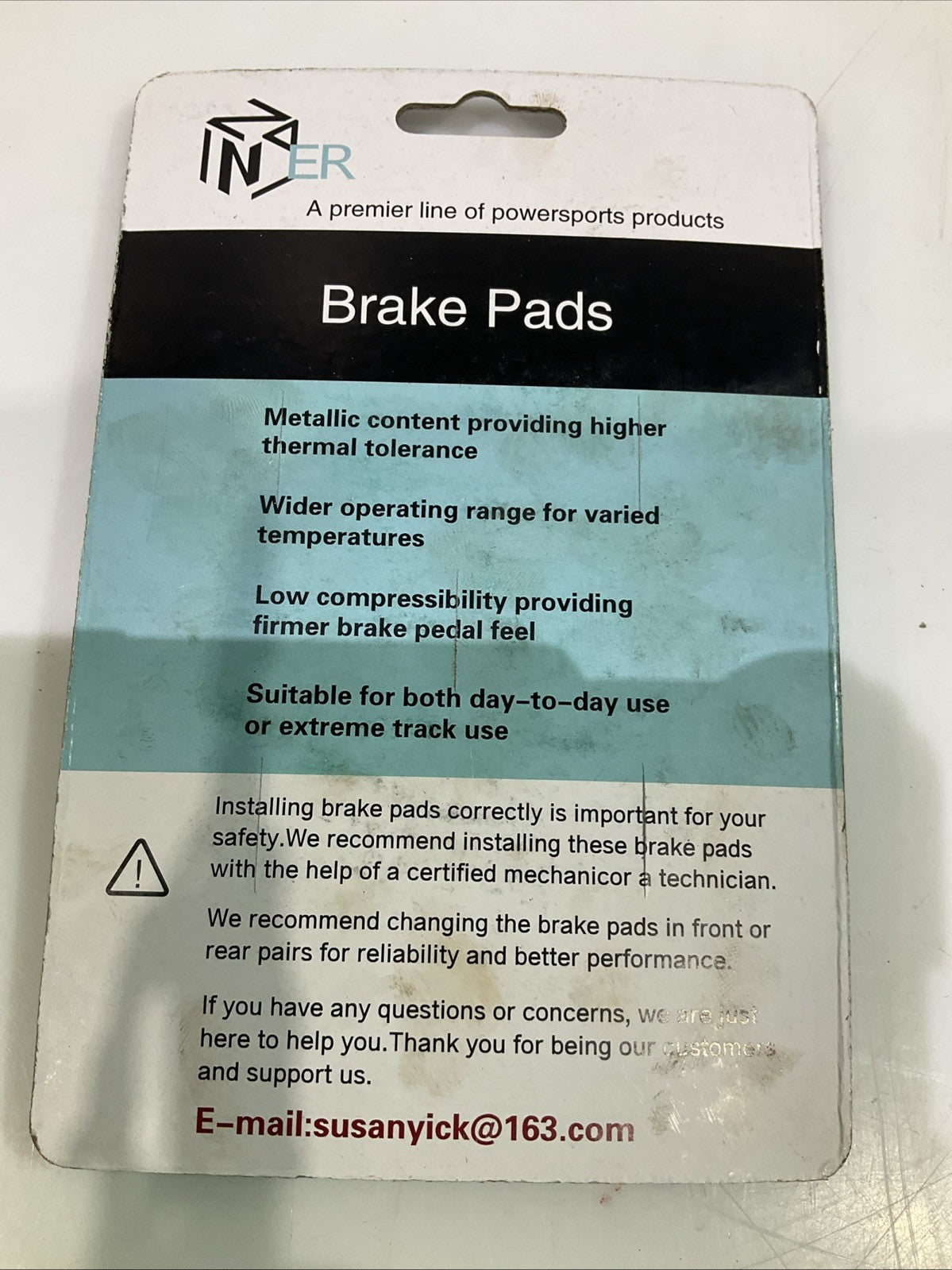 INNER  FA354  BRAKE  PADS  Y2M