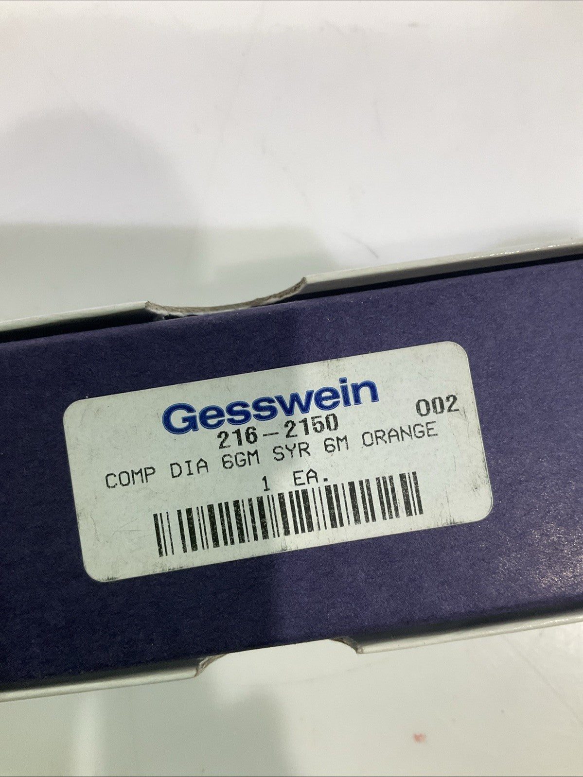 GESSWEIN 216-2150 ORANGE 6GRAMS DIAMOND COMPOUND STANDARD OIL SOLUBLE  QTY 2 Y2M