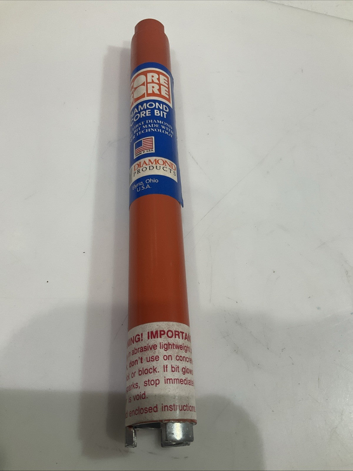 CORE BORE  DIAMOND BIT 04709  1-1/8  HD DRY  HOLE  SAW BIT  DH  Y2M