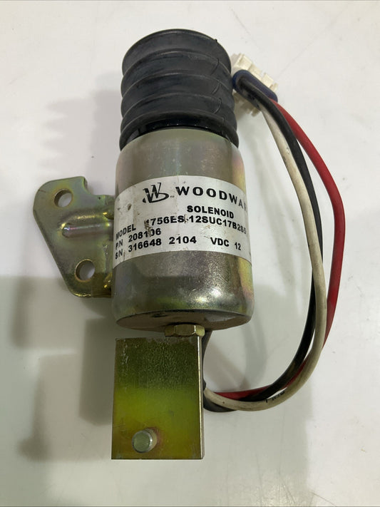 WOODWARD  208106  FUEL STOP SOLENOID VALVE  VDC 12  Y2M