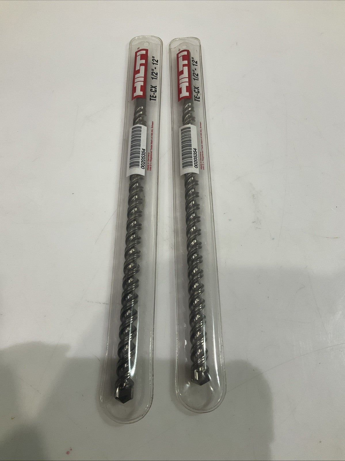 HILTI   TE-CX 1/2-12   MASONRY HAMMER DRILL  BIT  LOT OF 2  Y2M