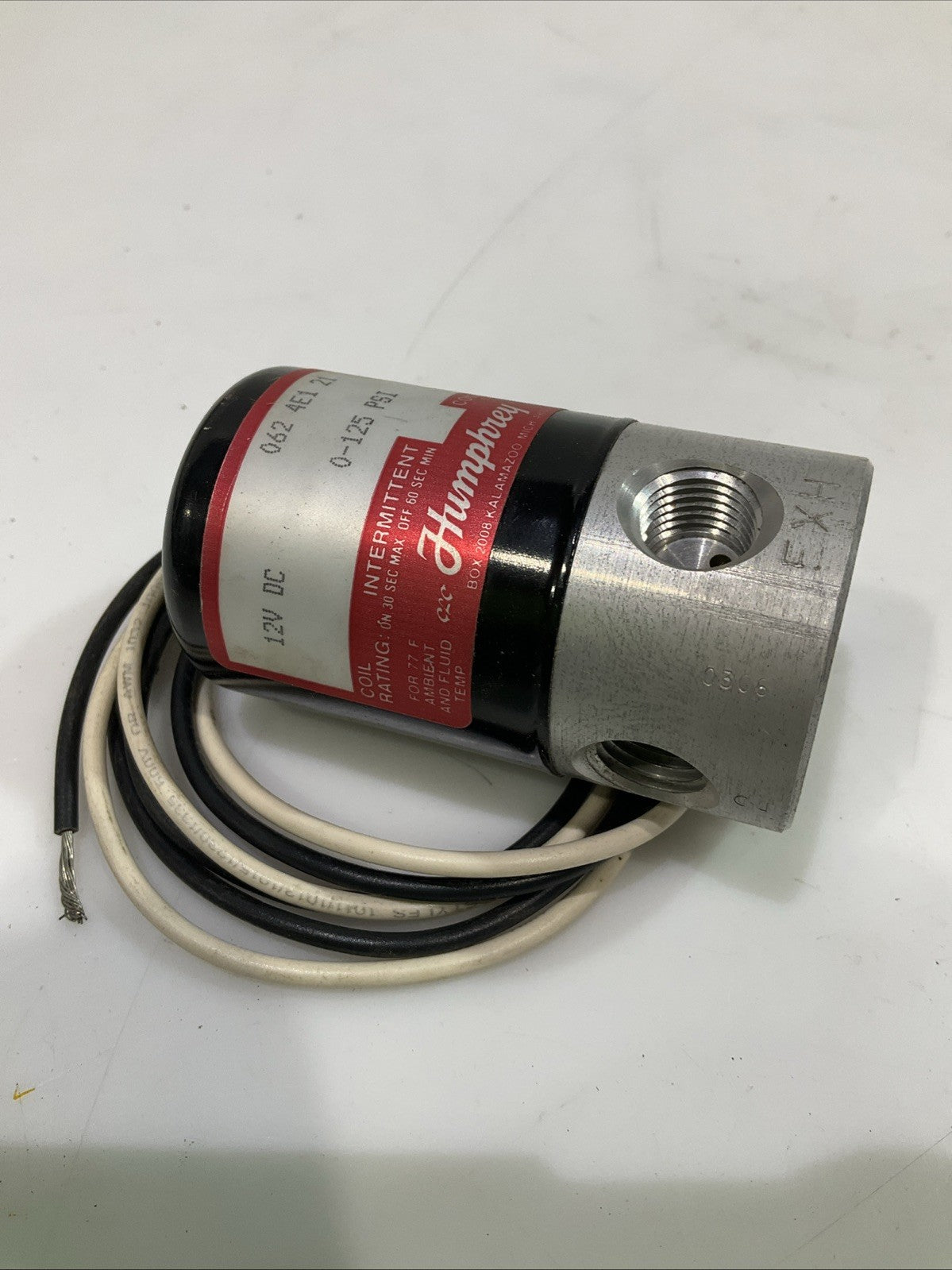 HUMPHREY  062-4E1-21  PNEUMATIC DICTIONARY VALVE   120VDC  Y2M