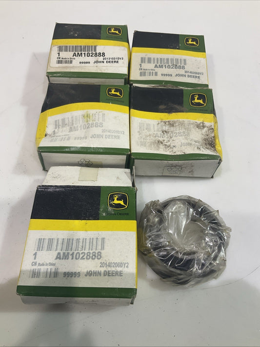 JOHN DEERE  AM102888  SINGLE  ROW CYLINDRICAL  BALL  BEARING  LOT OF 5  Y2M