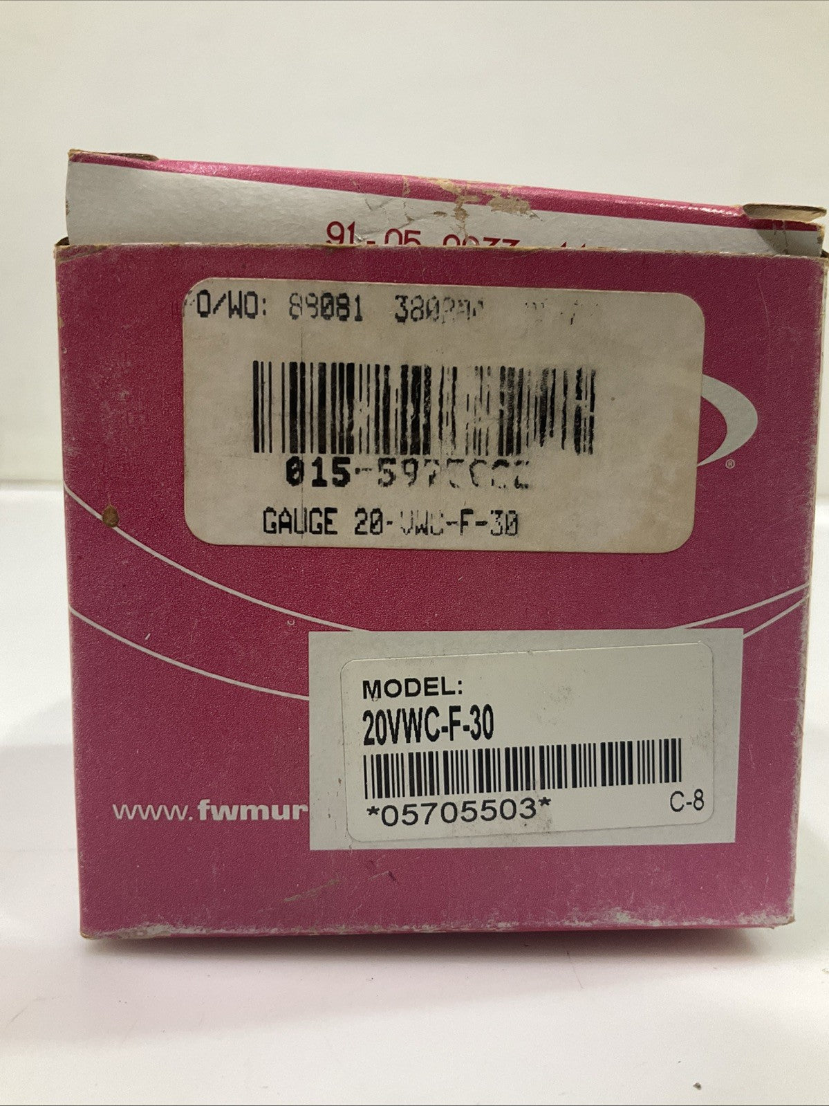 MURPHY   20VWC-F-30   VACUUM  SWICHGAGE GAUGE 20V  Y2M