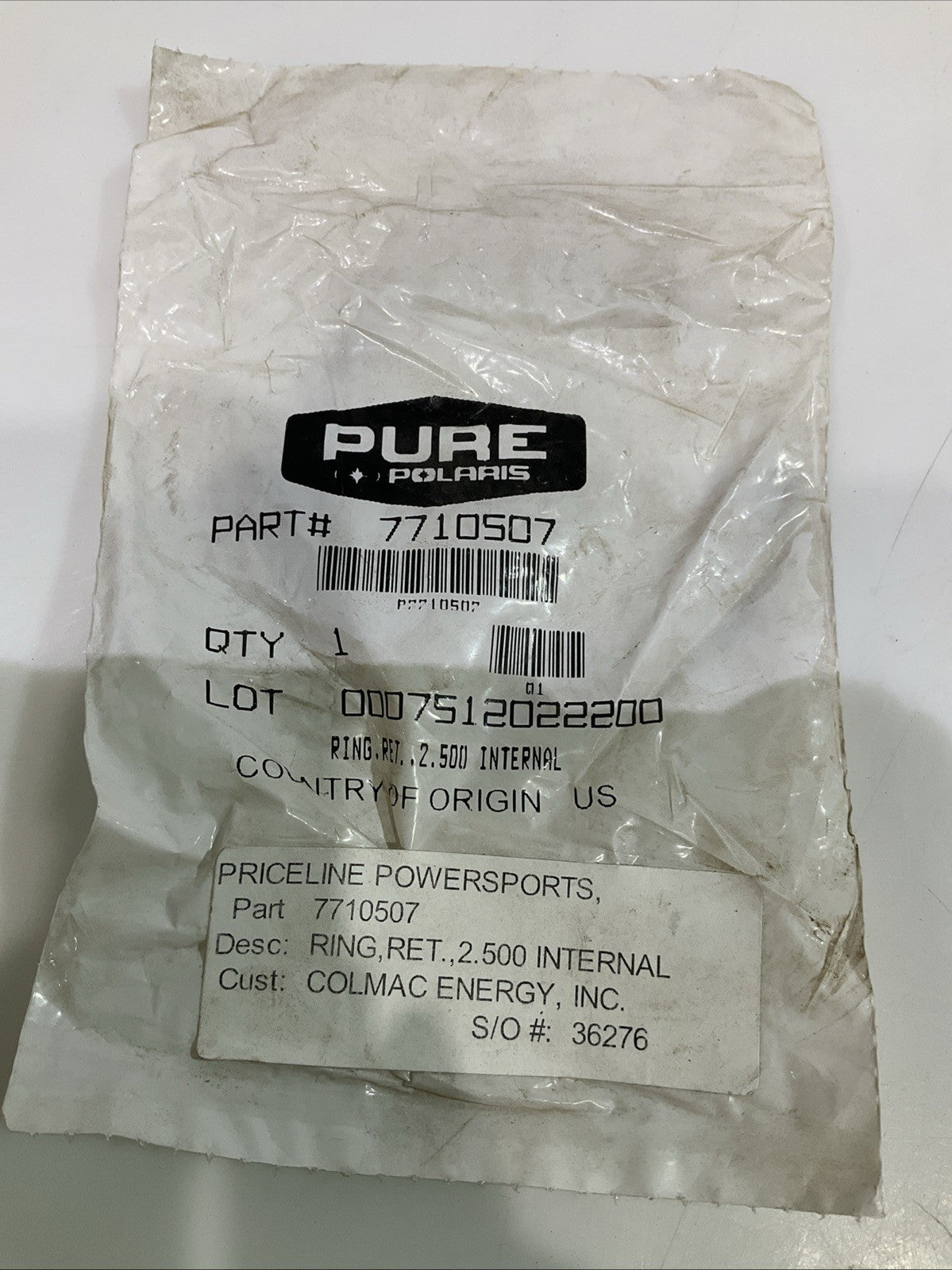 PURE POLARIS 7710507  SPORTSMAN RETENTION  RING LOT OF 2 Y2M