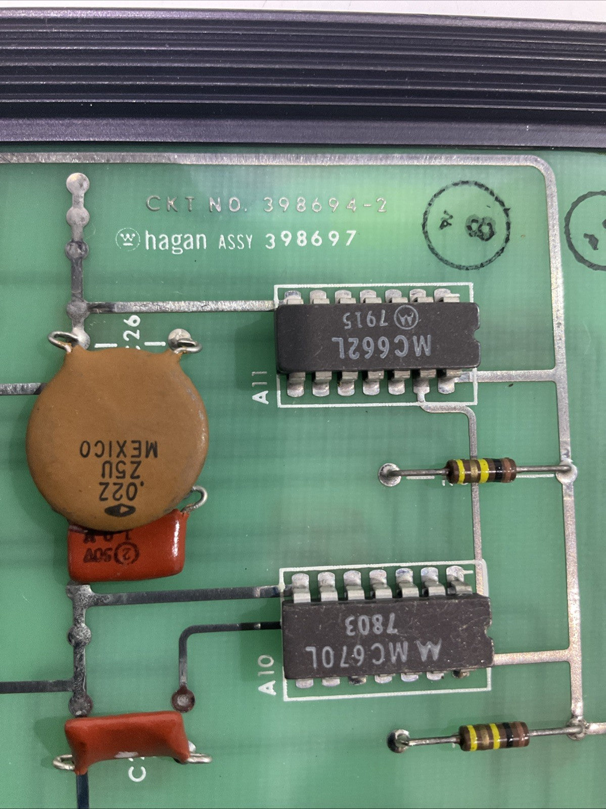 HAGAN  398697  HTL LAT 1  REV  CIRCUIT  BOARD ASSEMBLY  Y2M