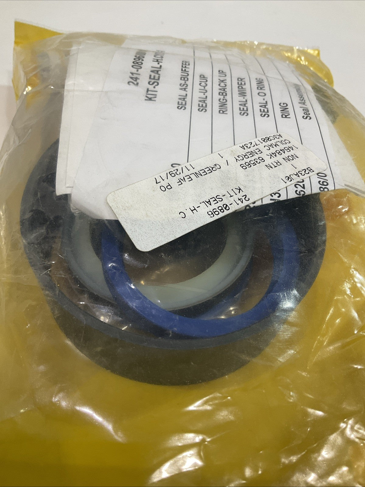 CAT-CATERPILLAR  241-0896  HYDRAULIC CYLINDER SEAL KIT  STANDARD SIZE  Y2M