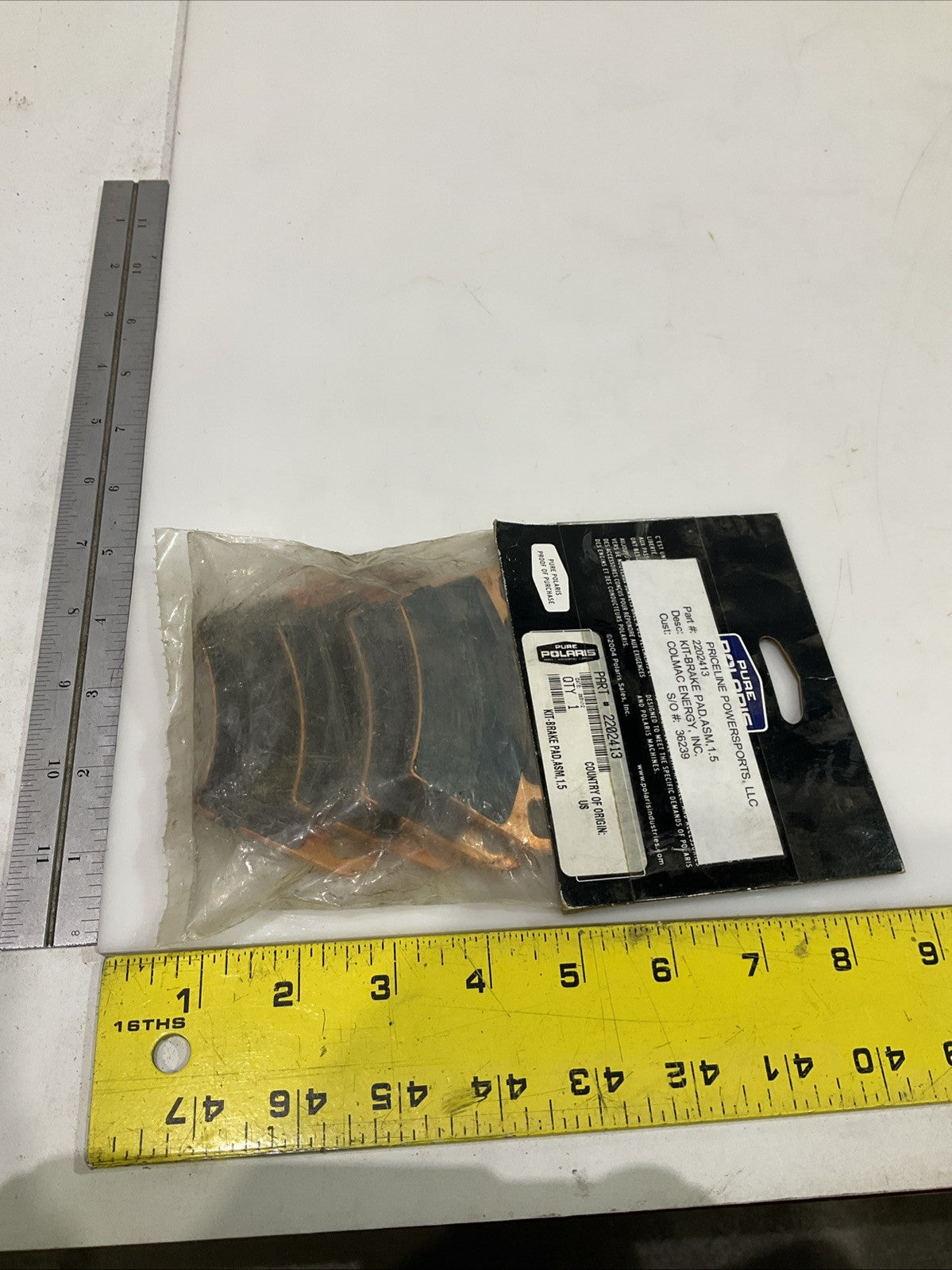 PURE  POLARIS  2202413 KIT  BRAKE PAD ASSEMBLY QTY 4 IN BAG Y2M
