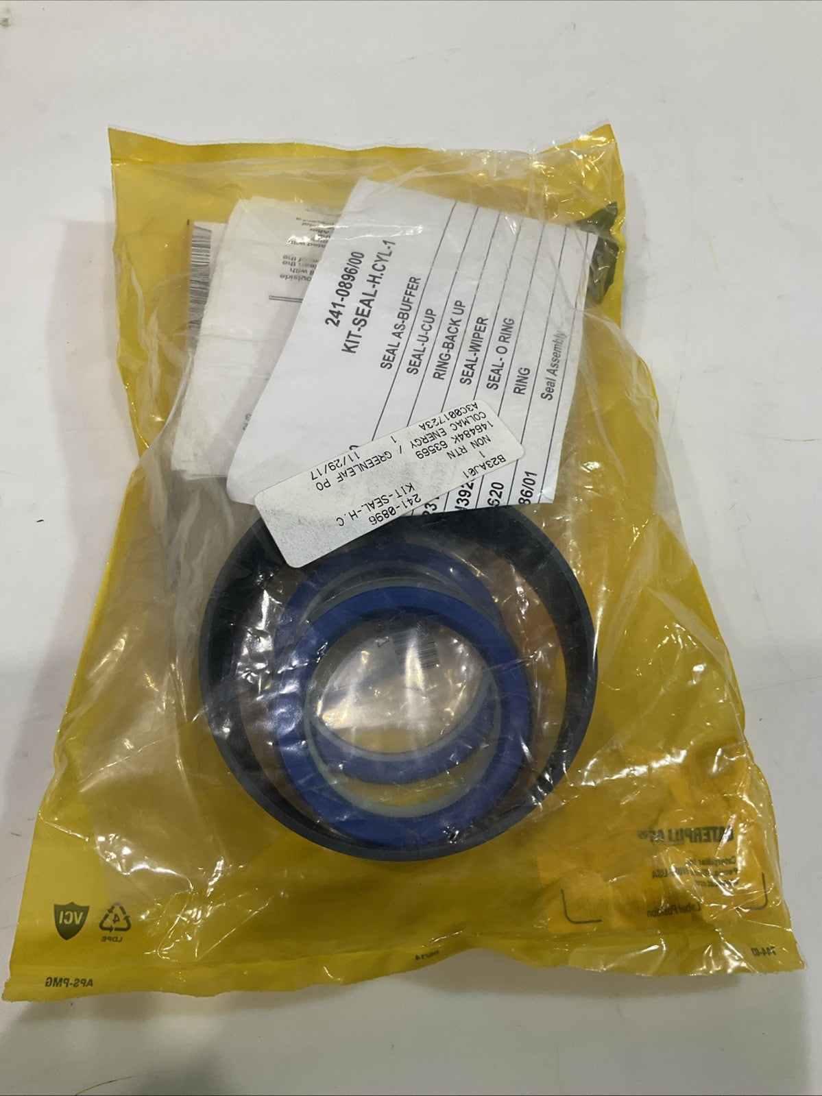 CAT-CATERPILLAR  241-0896  HYDRAULIC CYLINDER SEAL KIT  STANDARD SIZE  Y2M