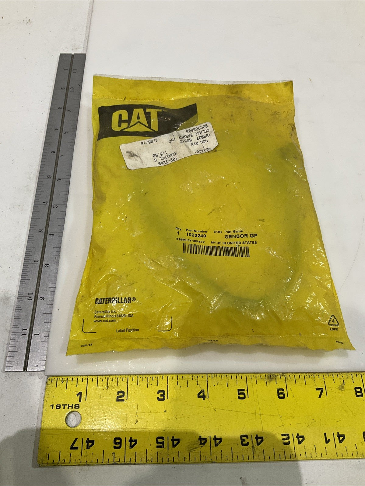CAT-CATERPILLAR 1022240  TEMPERATURE SENSOR  Y2M
