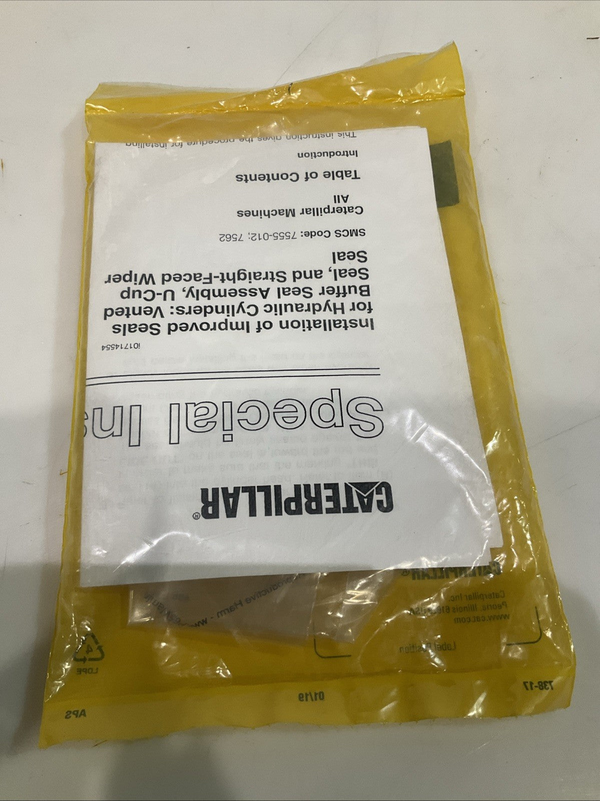 CAT-CATERPILLAR  289-2937  SEAL  ASSEMBLY-BUFFER LOT OF 2 Y2M