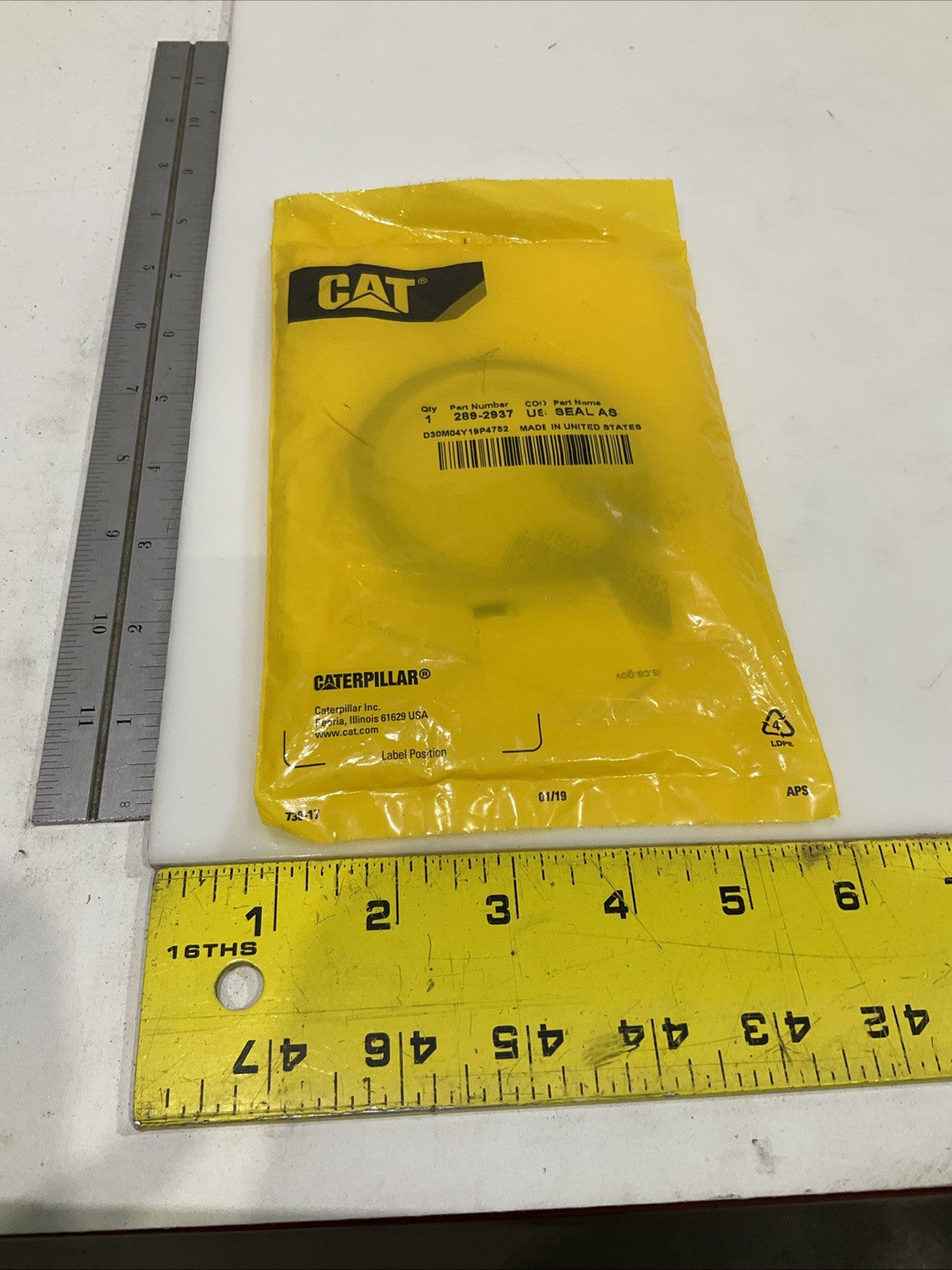 CAT-CATERPILLAR  289-2937  SEAL  ASSEMBLY-BUFFER LOT OF 2 Y2M