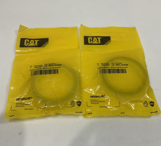 CAT-CATERPILLAR  225-3281 INNER DIAMETER DOUBLE  LIP  WIPER  SEAL  LOT OF  2 Y2M
