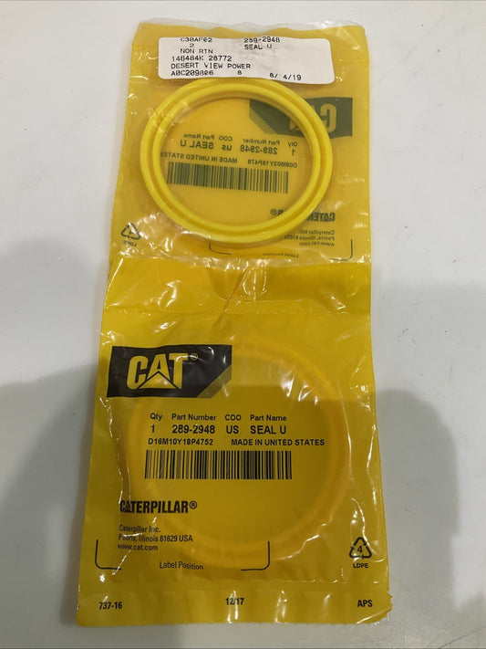 CAT-CATERPILLAR  289-2948  INNER DIAMETER CYLINDER ROD U-CUP SEAL  QTY 2  Y2M