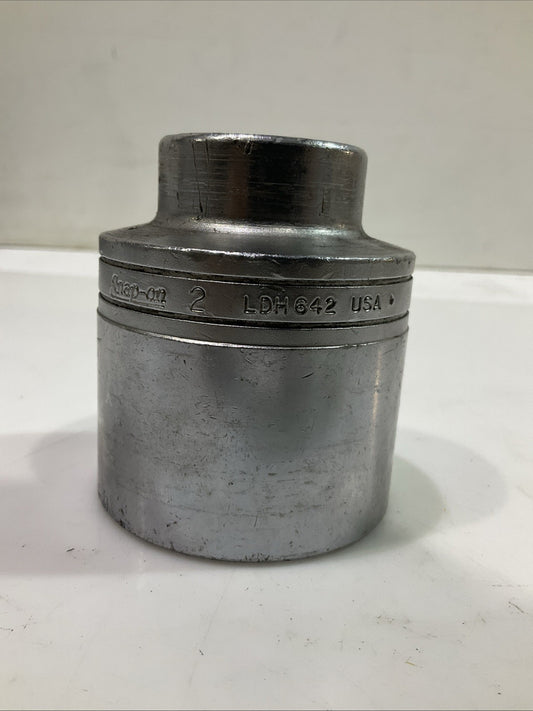 SNAP-ON  2”  LDH642  FLANK  DRIVE CHROME 12POINT  SOCKET  Y2M