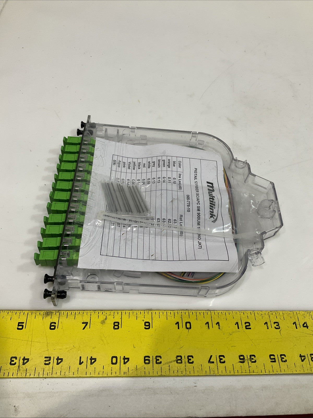 MULTILINK  065-778-10 PIGTAIL 12  FIBER  SC/APC SM900UM 1M  SET  Y2M