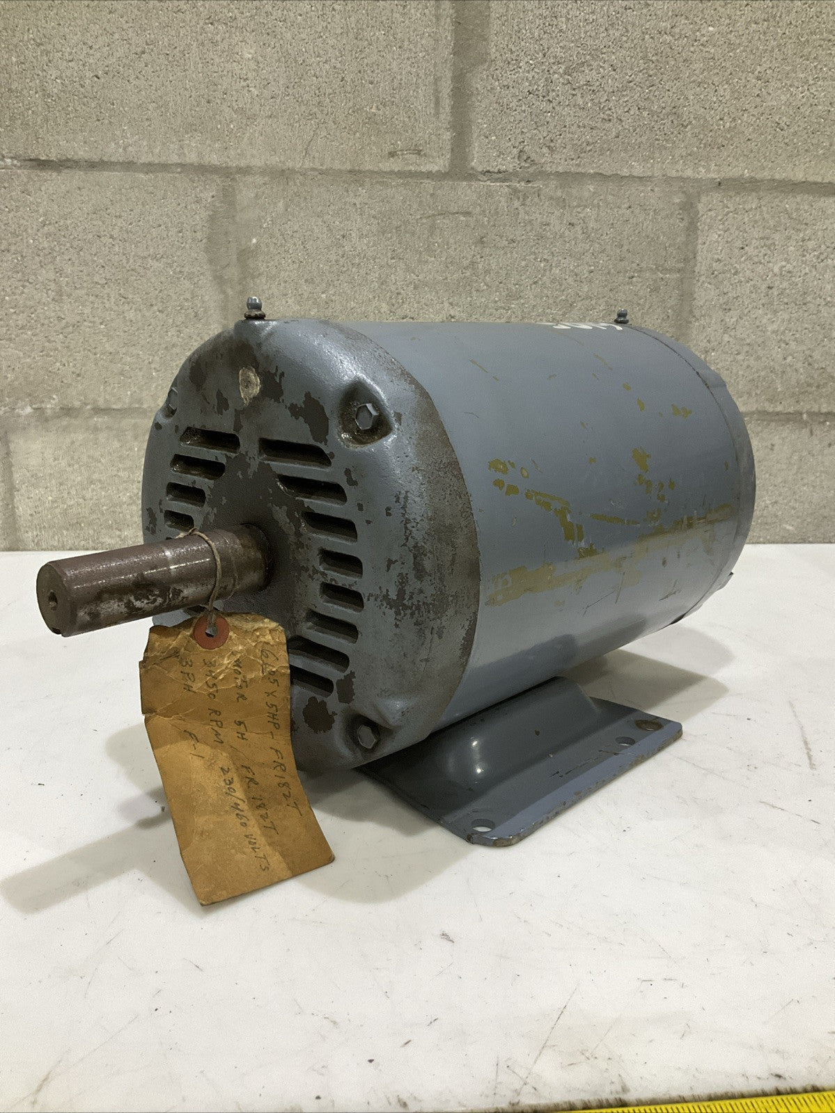 BALDOR 36B01-106 3212T INDUSTRIAL MOTOR 5 HP 230/460 V 3450 RPM 3 PH 12/6 AMP