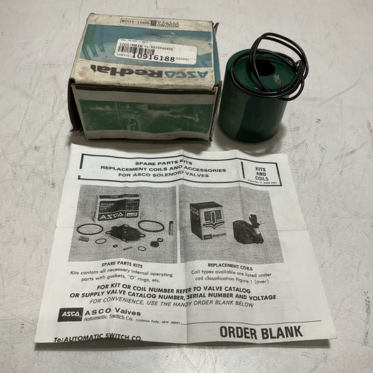 ASCO 036691-001-D COIL  120/60-LBN -3024 B97 678-U3S