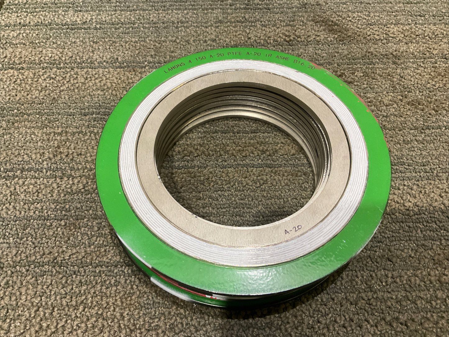 LAMONS 4 150 A-20 PTFE A-20 IR ASME B16.20 GASKET 4” 678 LOT OF 8