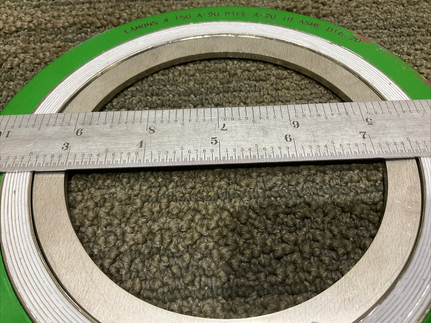 LAMONS 4 150 A-20 PTFE A-20 IR ASME B16.20 GASKET 4” 678 LOT OF 8