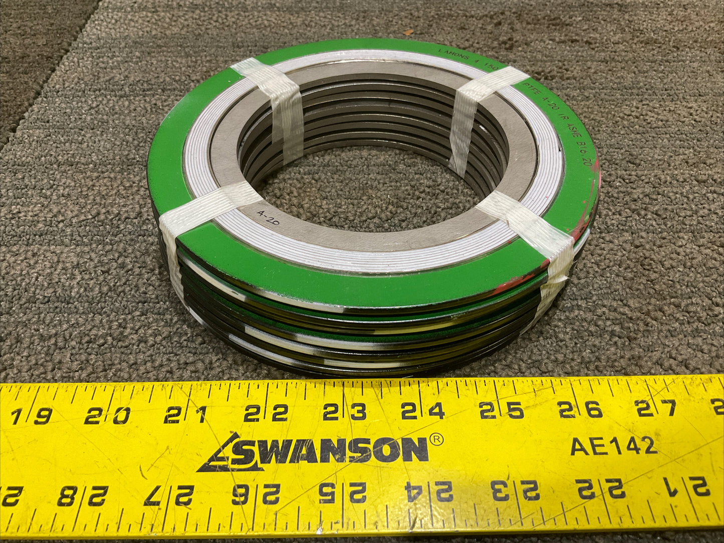 LAMONS 4 150 A-20 PTFE A-20 IR ASME B16.20 GASKET 4” 678 LOT OF 8