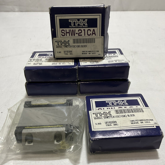 THK SHW-21CA SHW21CA1SSC1 LINEAR BEARING BLOCK LOT OF 6  U3S