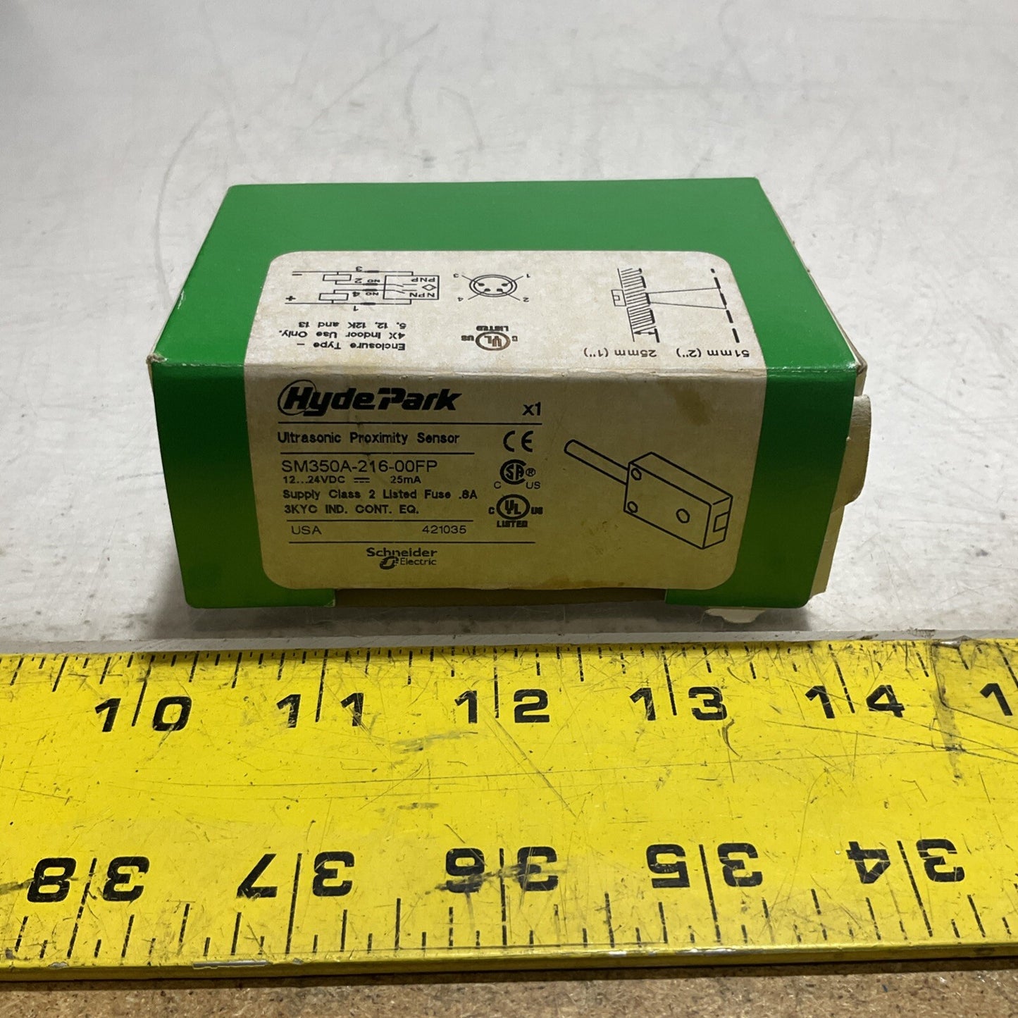 SCHNEIDER  ELECTRIC SM350A-216-00FP  ULTRASONIC PROXIMITY SENSOR  QTY  2  U3S