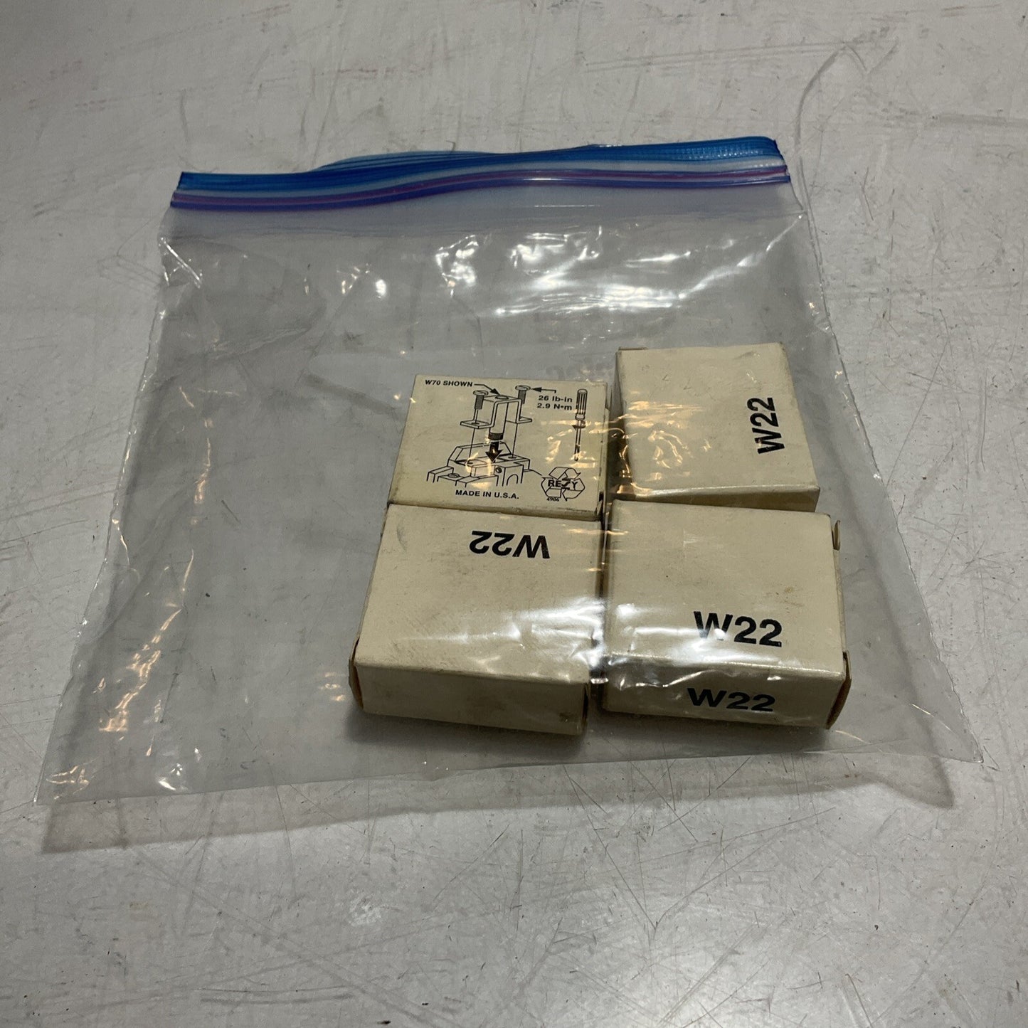 ALLEN-BRADLEY  W22  THERMAL OVERLOAD HEATER ELEMENT DD  LOT OF 4 U3S