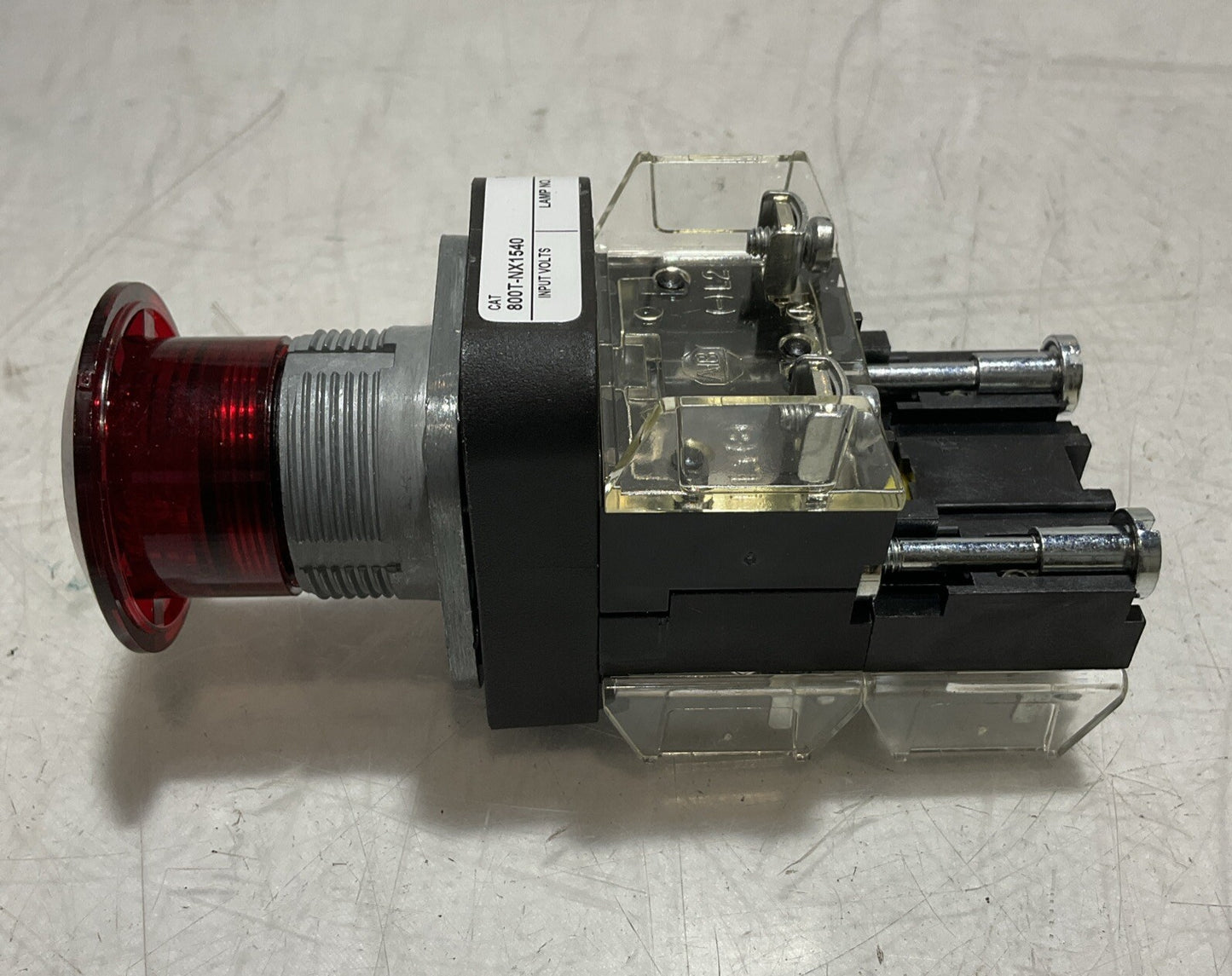 A-B ALLEN-BRADLEY 800T-NX1540 ILLUMINATED EMERGENCY PUSH STOP BUTTON  U3S