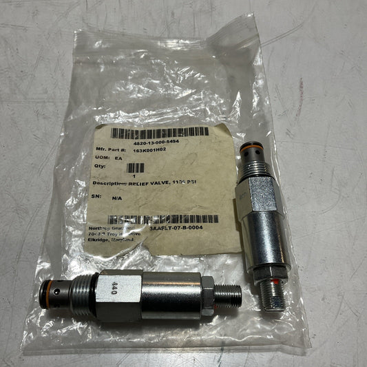 SUN HYDRAULICS  163K001H02 DELTA POWER RVA 0060 440 RELIEF VALVE LOT OF 2 U3S