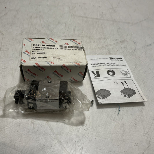 REXROTH R021M10692- R166611420 B.RUNNER BLOCK CS SEAL KIT U3S