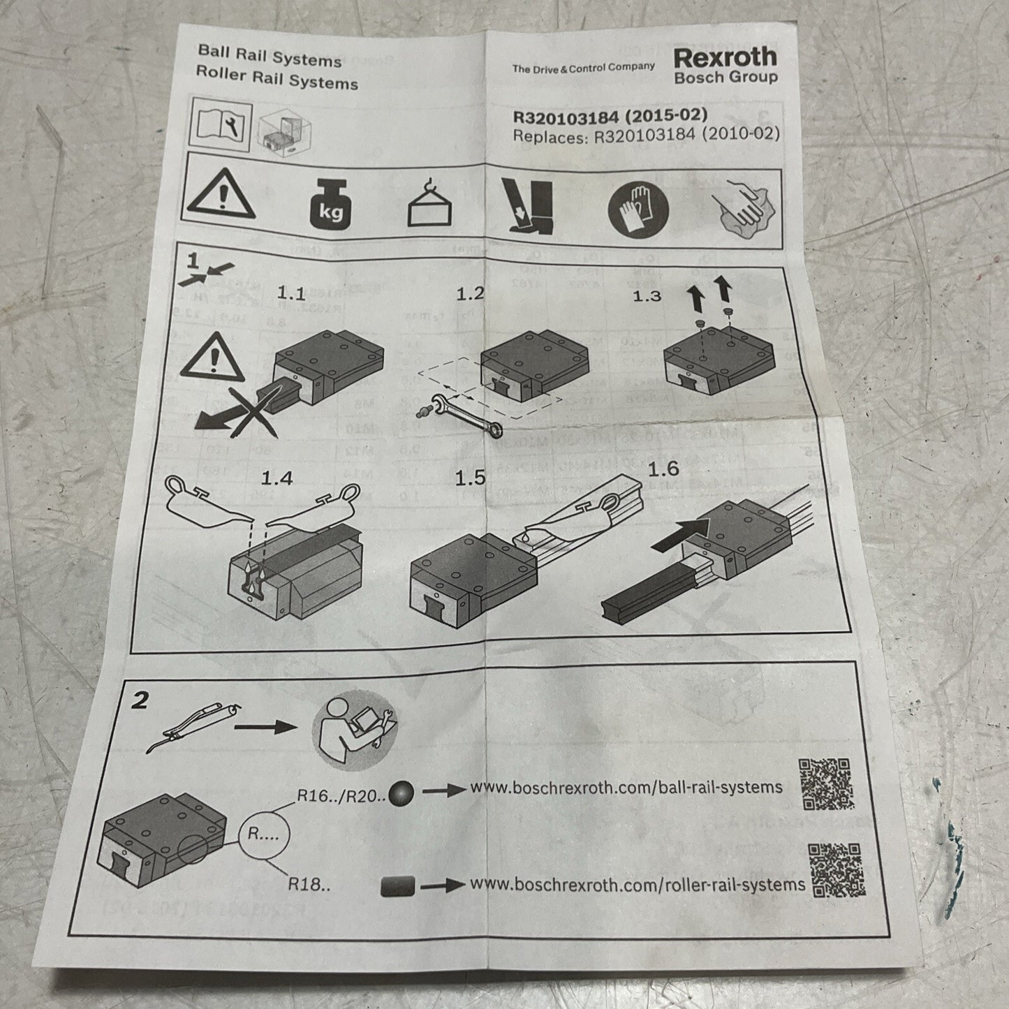 REXROTH R021M10692- R166611420 B.RUNNER BLOCK CS SEAL KIT U3S