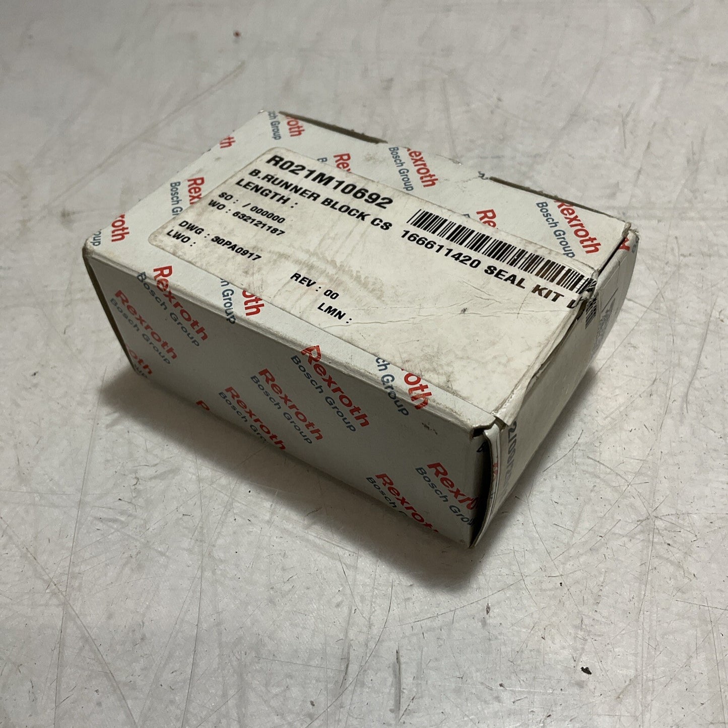 REXROTH R021M10692- R166611420 B.RUNNER BLOCK CS SEAL KIT U3S
