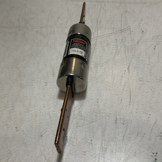 BUSSMANN FUSETRON  FRS-R-100 DUAL-ELEMENT  TIME-DELAY FUSE CLASS RK5 FUSE U3S
