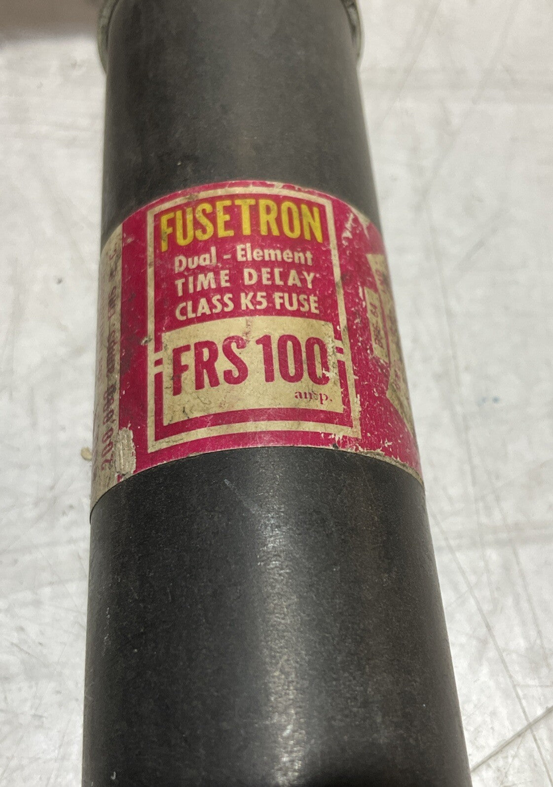 FUSETRON FRS-100 FRS-R-100 DUAL  ELEMENT  TIME DELAY 600V CLASS K5 FUSE QTY 2