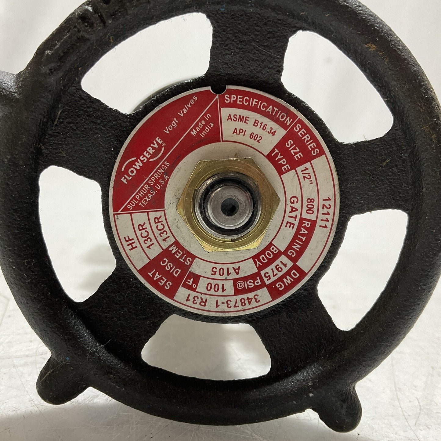FLOWSERVE 34873-1 R31 GATE VALVE 13CR HF 1/2IN LOT OF 2  373-U3S