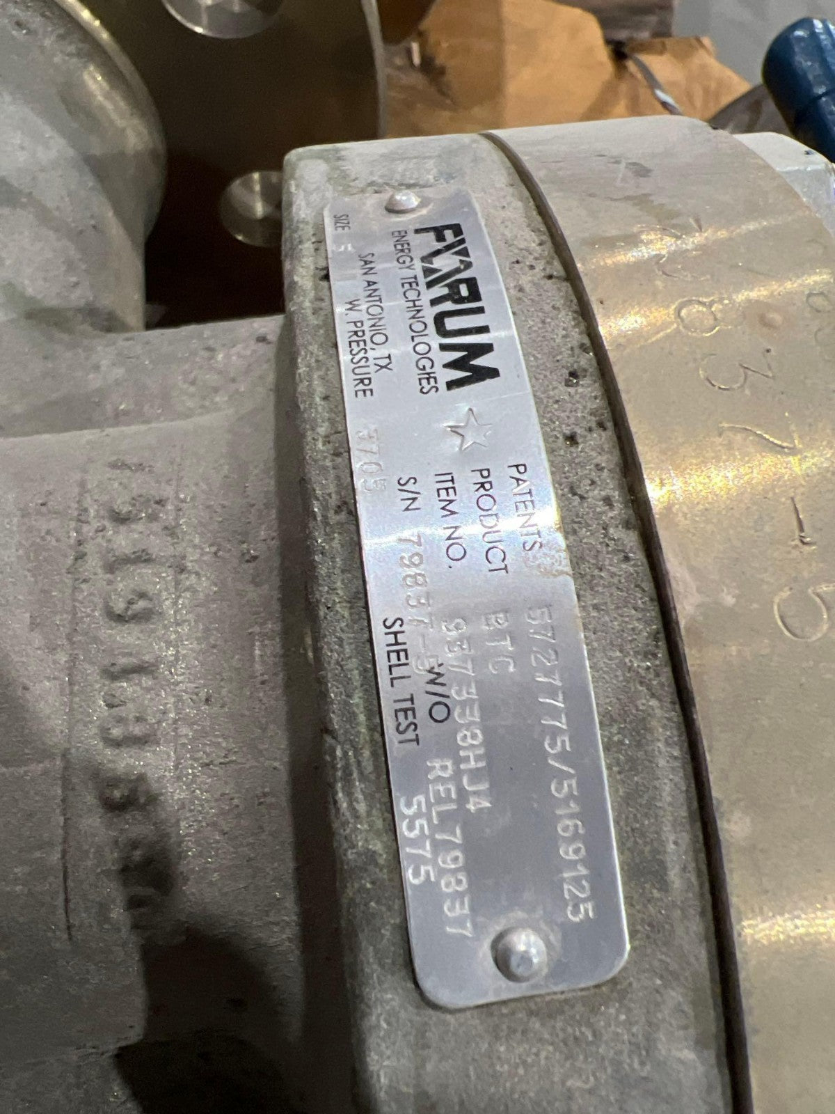 BAKER GROUP / FORUM GATE VALVE MODEL 937338HJ4 1500 LBS 3IN V2M