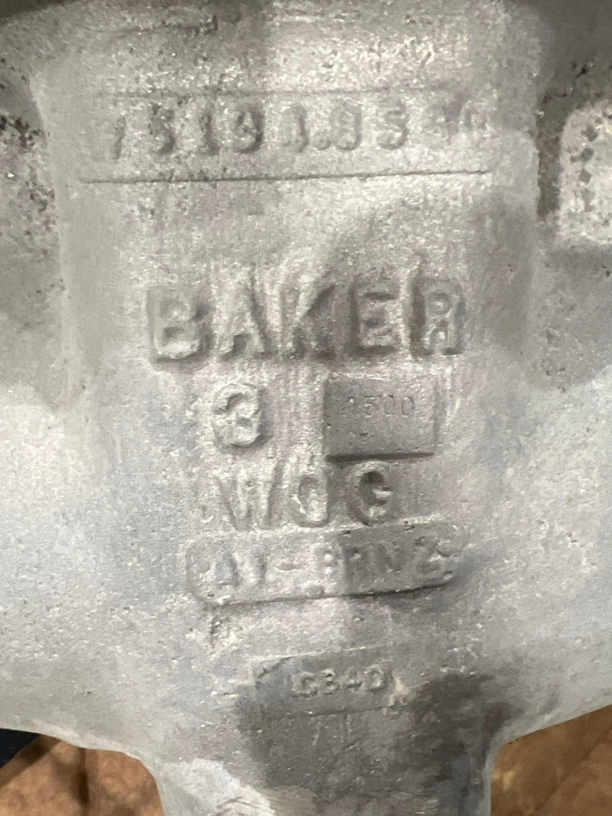 BAKER GROUP / FORUM GATE VALVE MODEL 937338HJ4 1500 LBS 3IN V2M