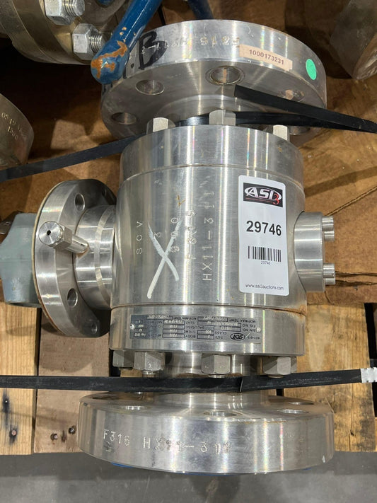 SCV TRUNNION VALVE BAL0509B5636RLPT-HD CLASS 900 SIZE 3" F316 STAINLESS V2M