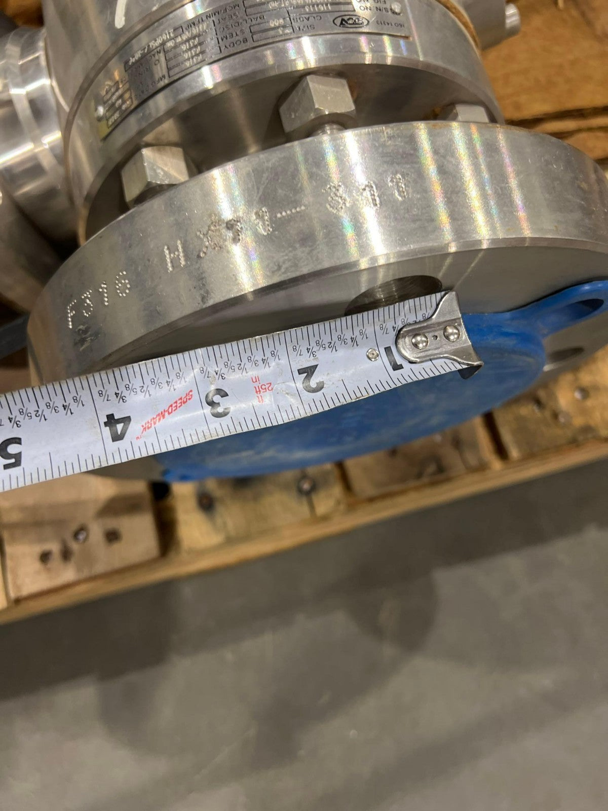 SCV TRUNNION VALVE BAL0509B5636RLPT-HD CLASS 900 SIZE 3" F316 STAINLESS V2M