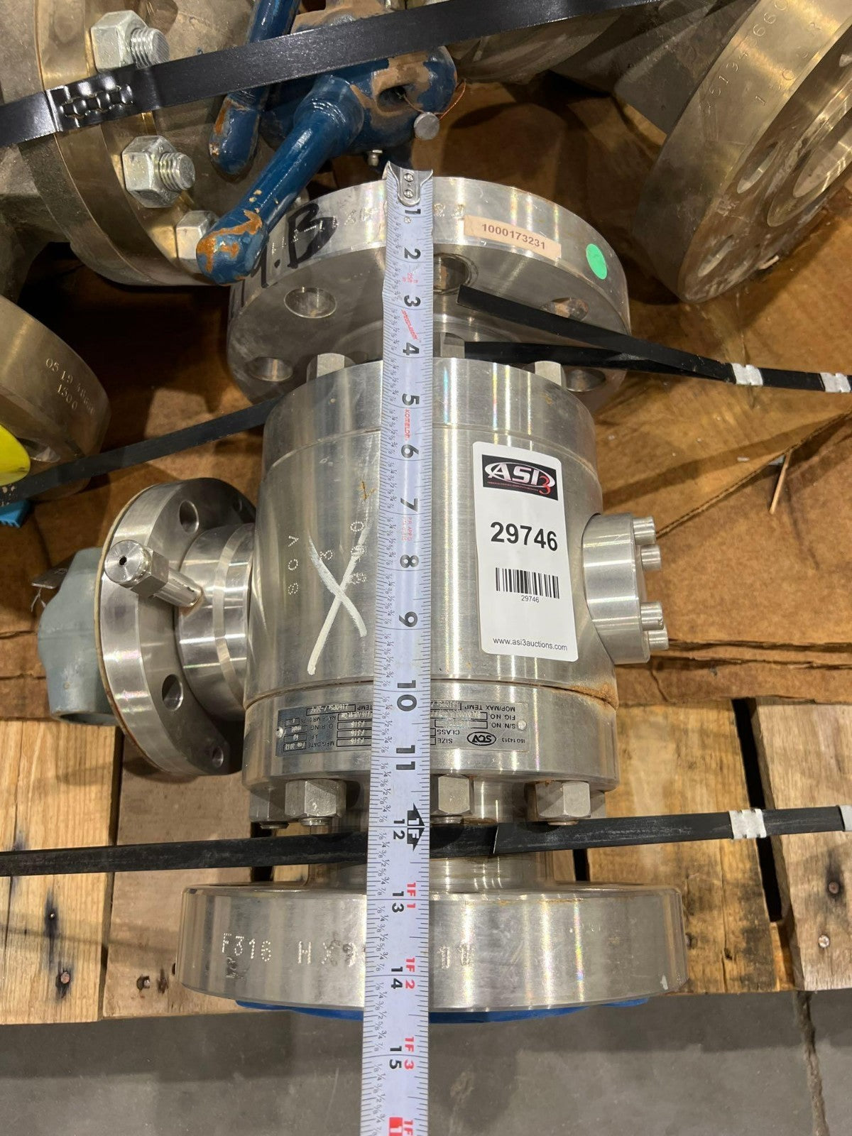 SCV TRUNNION VALVE BAL0509B5636RLPT-HD CLASS 900 SIZE 3" F316 STAINLESS V2M